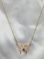 گردنبد پروانه ای دو تیکه برند Stainless Steel