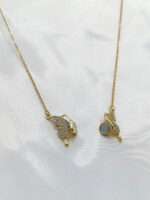 گردنبد پروانه ای دو تیکه برند Stainless Steel