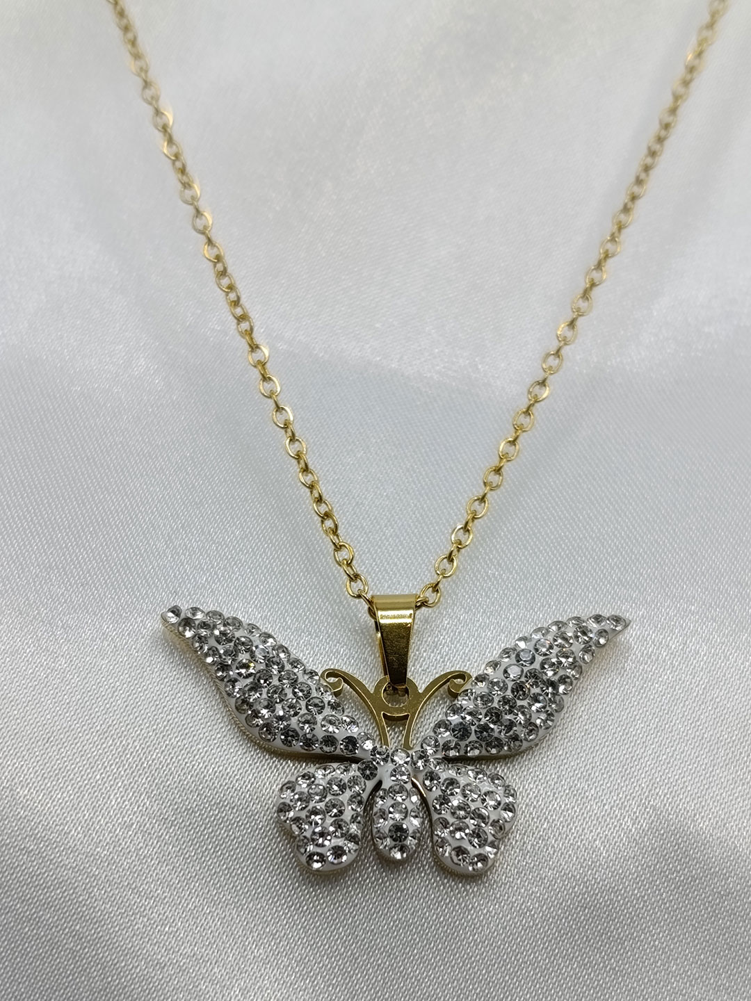 گردنبد پروانه ای برند Stainless Steel