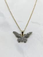 گردنبد پروانه ای برند Stainless Steel