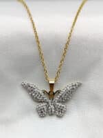 گردنبد پروانه ای برند Stainless Steel