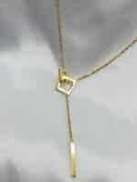 گردنبند مربعی برند Stainless Steel کد 2005 - Image 2