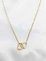 گردنبد زنانه قلبها برند Stainless Steel