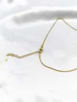 گردنبد زنانه قلب طلایی برند Stainless Steel