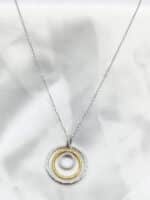 گردنبد زنانه حلقه ای برند Stainless Steel