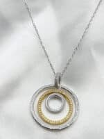 گردنبد زنانه حلقه ای برند Stainless Steel