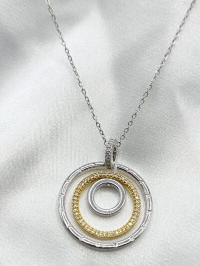 گردنبد زنانه حلقه ای برند Stainless Steel