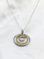 گردنبد زنانه حلقه ای برند Stainless Steel