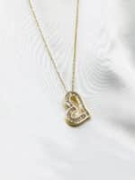 گردنبد زنانه قلبی برند Stainless Steel