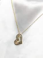 گردنبد زنانه قلبی برند Stainless Steel