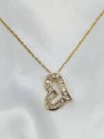 گردنبد زنانه قلبی برند Stainless Steel