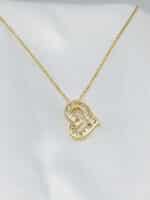 گردنبد زنانه قلبی برند Stainless Steel