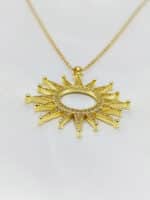 گردنبد زنانه خورشیدی برند Stainless Steel