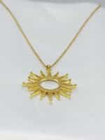 گردنبد زنانه خورشیدی برند Stainless Steel