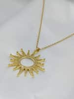 گردنبد زنانه خورشیدی برند Stainless Steel