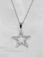 گردنبد زنانه ستاره ای برند Stainless Steel