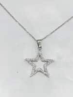 گردنبد زنانه ستاره ای برند Stainless Steel