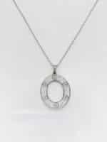 گردنبد زنانه بیضی برند Stainless Steel