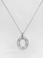 گردنبد زنانه بیضی برند Stainless Steel