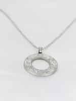 گردنبد زنانه بیضی برند Stainless Steel