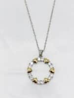 گردنبد دایره ای برند Stainless Steel