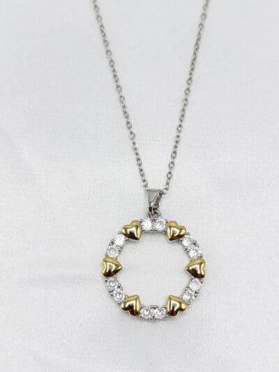 گردنبد دایره ای برند Stainless Steel