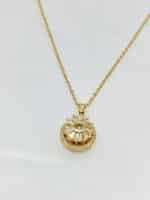 گردنبد دوار نگین دار برند Stainless Steel