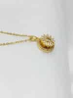 گردنبد دوار نگین دار برند Stainless Steel