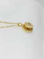 گردنبد دوار نگین دار برند Stainless Steel