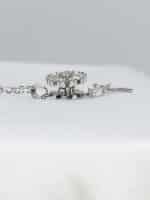 گردنبد گل نگین دار برند Stainless Steel