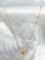 گردنبد پروانه ای دو تیکه برند Stainless Steel