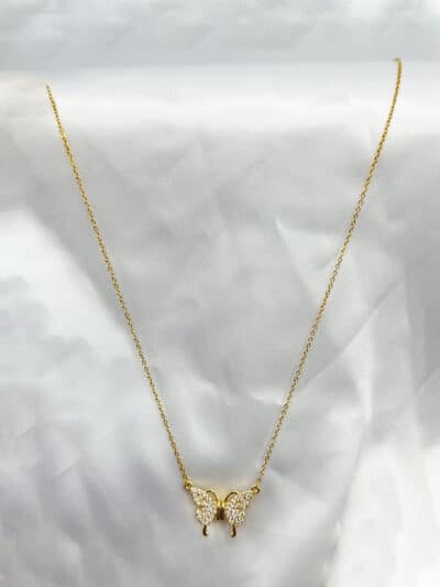 گردنبد پروانه ای دو تیکه برند Stainless Steel