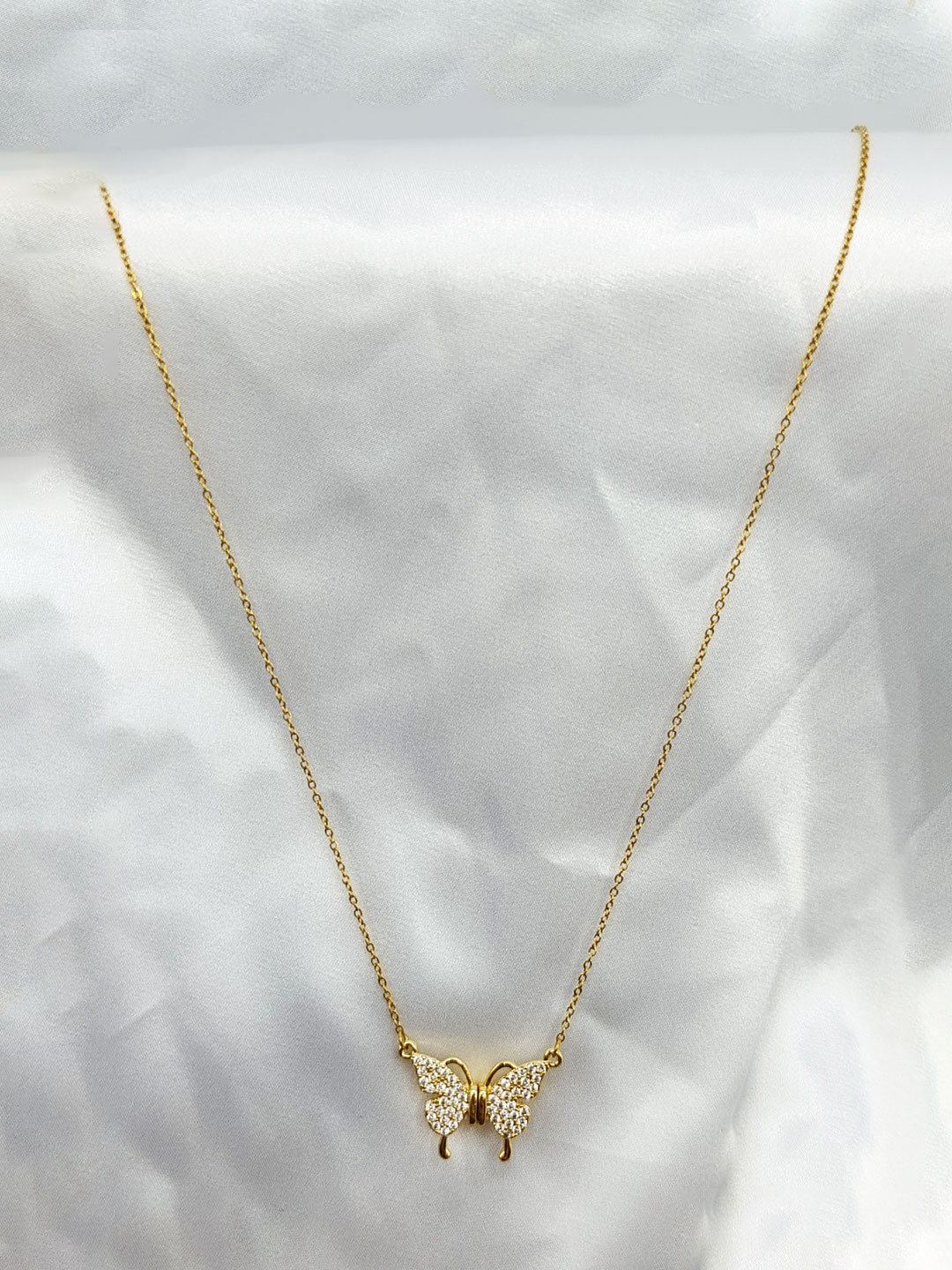 گردنبد پروانه ای دو تیکه برند Stainless Steel گردنبد پروانه ای دو تیکه برند Stainless Steel