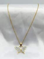 گردنبد پروانه ای برند Stainless Steel