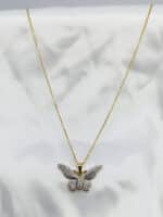 گردنبد پروانه ای برند Stainless Steel