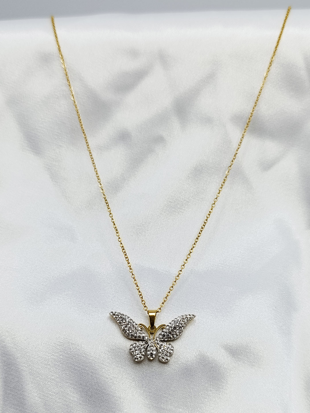 گردنبد پروانه ای برند Stainless Steel