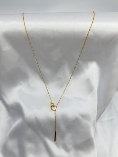 گردنبد زنانه برند مربعی Stainless Steel