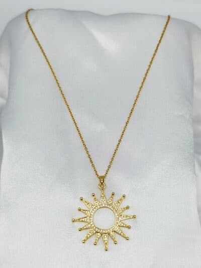 گردنبد زنانه خورشیدی برند Stainless Steel