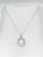 گردنبد زنانه بیضی برند Stainless Steel