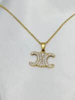 گردنبد نگین دار برند Stainless Steel