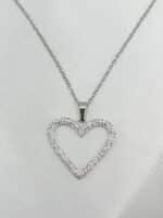 گردنبد قلب نگین دار برند Stainless Steel