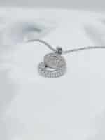 گردنبد دو حلقه نگین دار برند Stainless Steel