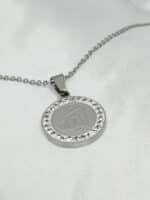 گردنبد الله نگین دار برند Stainless Steel