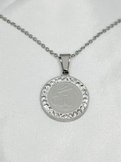 گردنبد الله نگین دار برند Stainless Steel