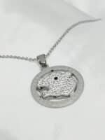 گردنبد ببر نگین دار برند Stainless Steel