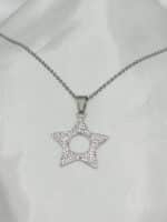 گردنبد ستاره ای نگین دار برند Stainless Steel