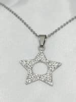 گردنبد ستاره ای نگین دار برند Stainless Steel
