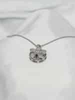 گردنبد گل نگین دار برند Stainless Steel