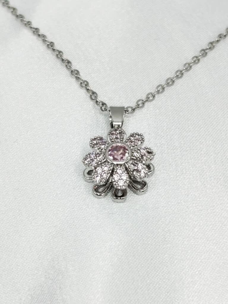 گردنبد نگین دار برند Stainless Steel