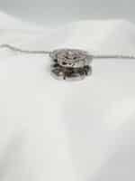 گردنبد گل رز نگین دار برند Stainless Steel